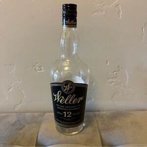 Empty Weller 12 Bourbon Bottle